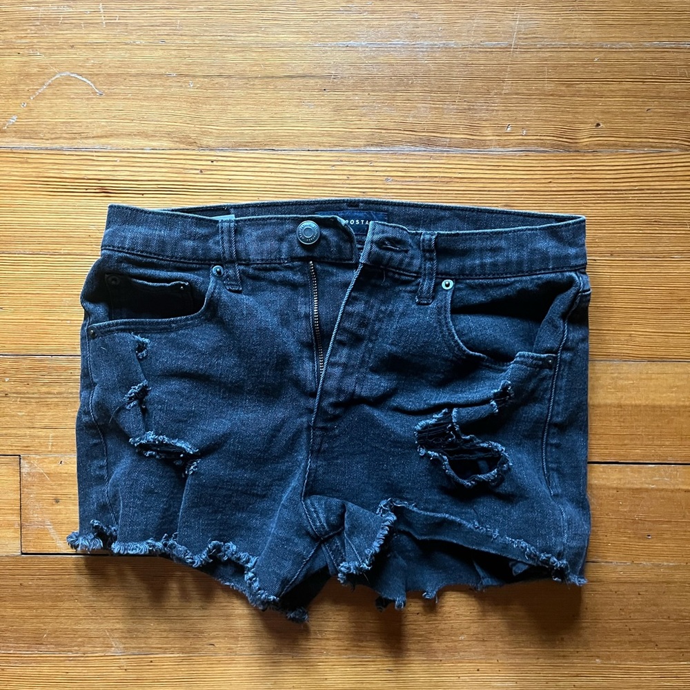 AERO Cheeky Black Shorts